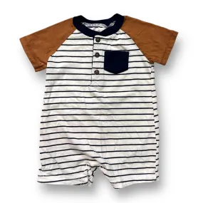 Boys Carter's Size 18 Months Striped Button Top Pocket Romper