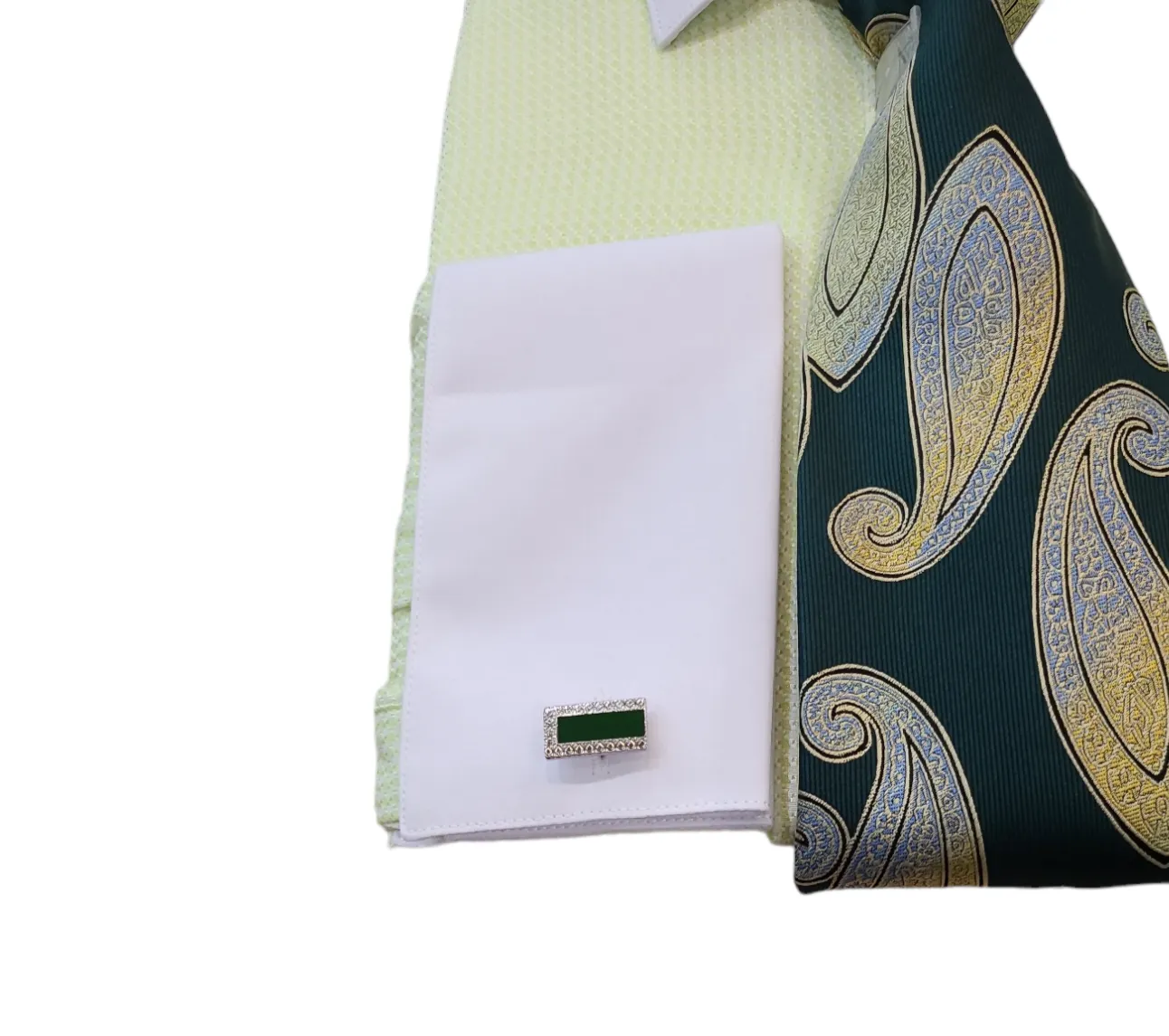 Bruno Conte Two Tones Dress Shirt Set