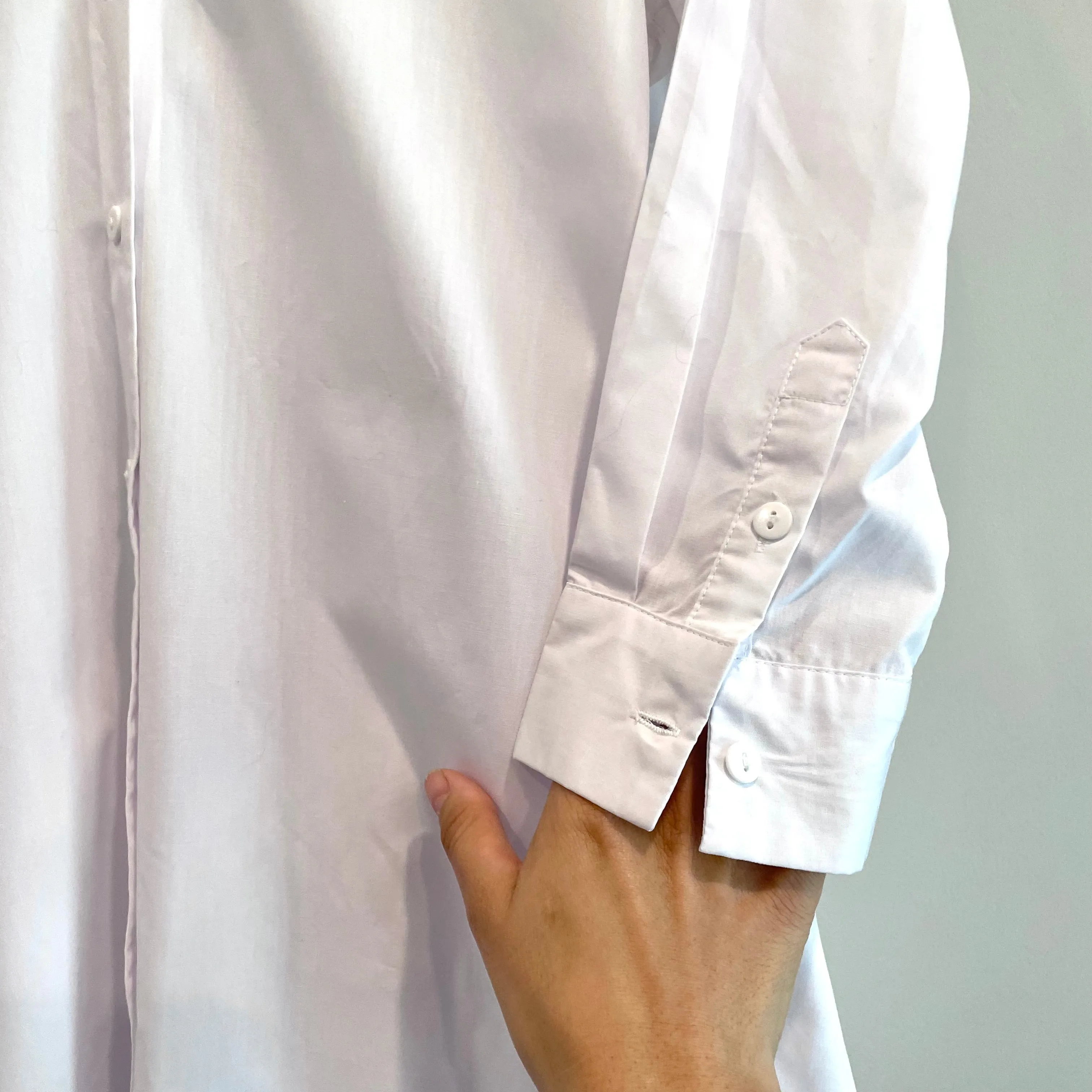 Button Down Tiered Ruffle Back Shirt Dress