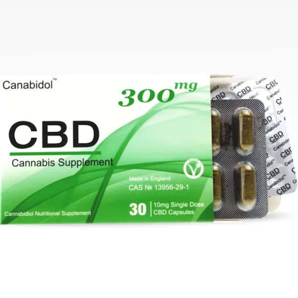 Canabidol™ - CBD Oil Oral Capsules (30x10mg) Vegan