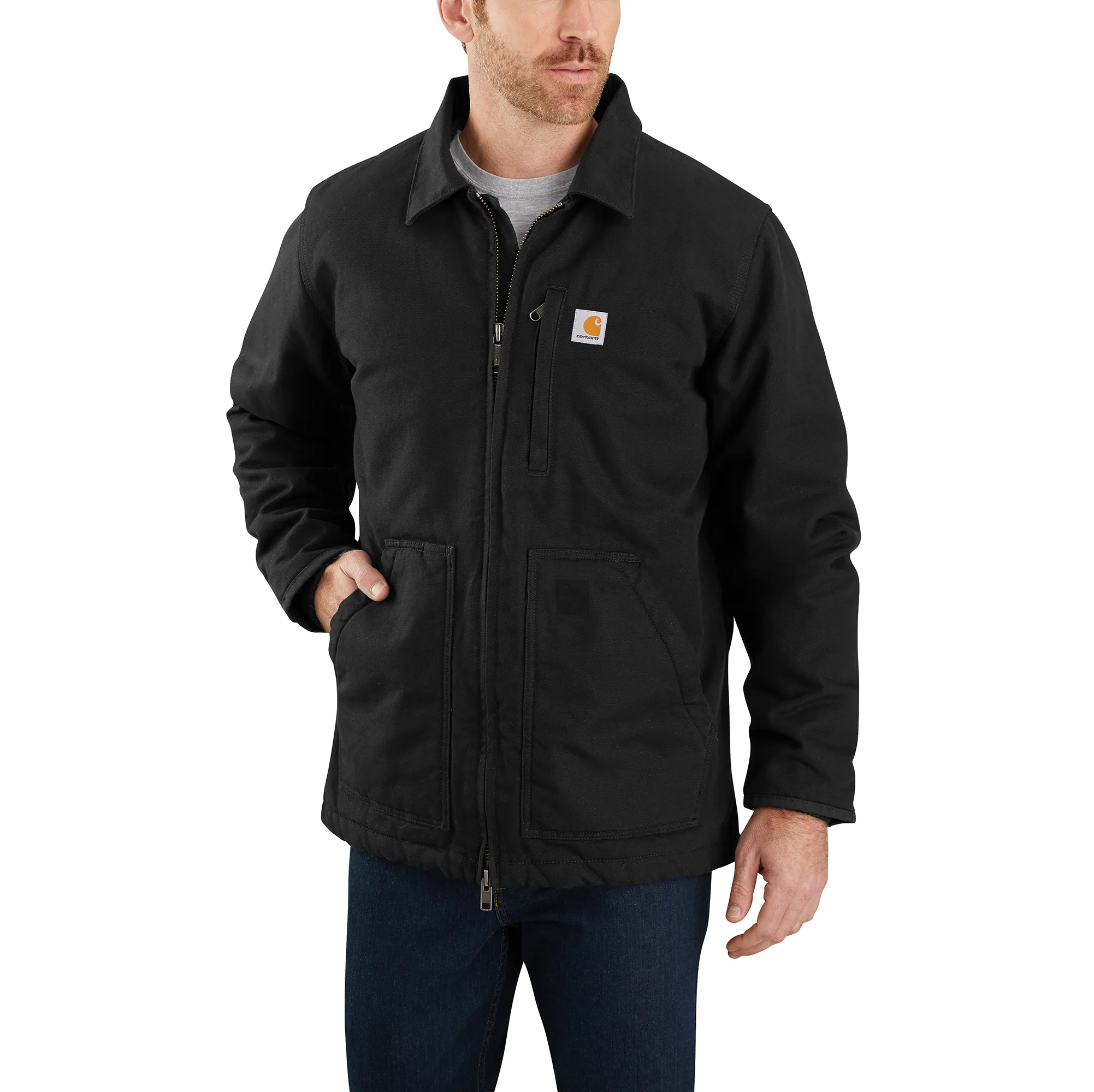 Carhartt Duck Washed Duck Sherpa Lined Coat - Mens