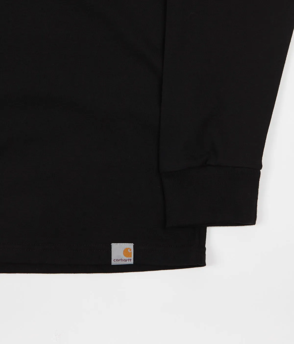 Carhartt Highneck Wish Long Sleeve T-Shirt - Black / White