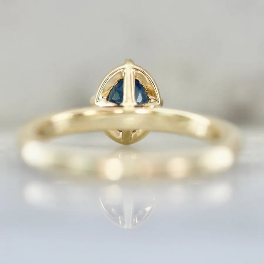 Cerulean City Blue Oval Cut Montana Sapphire Ring