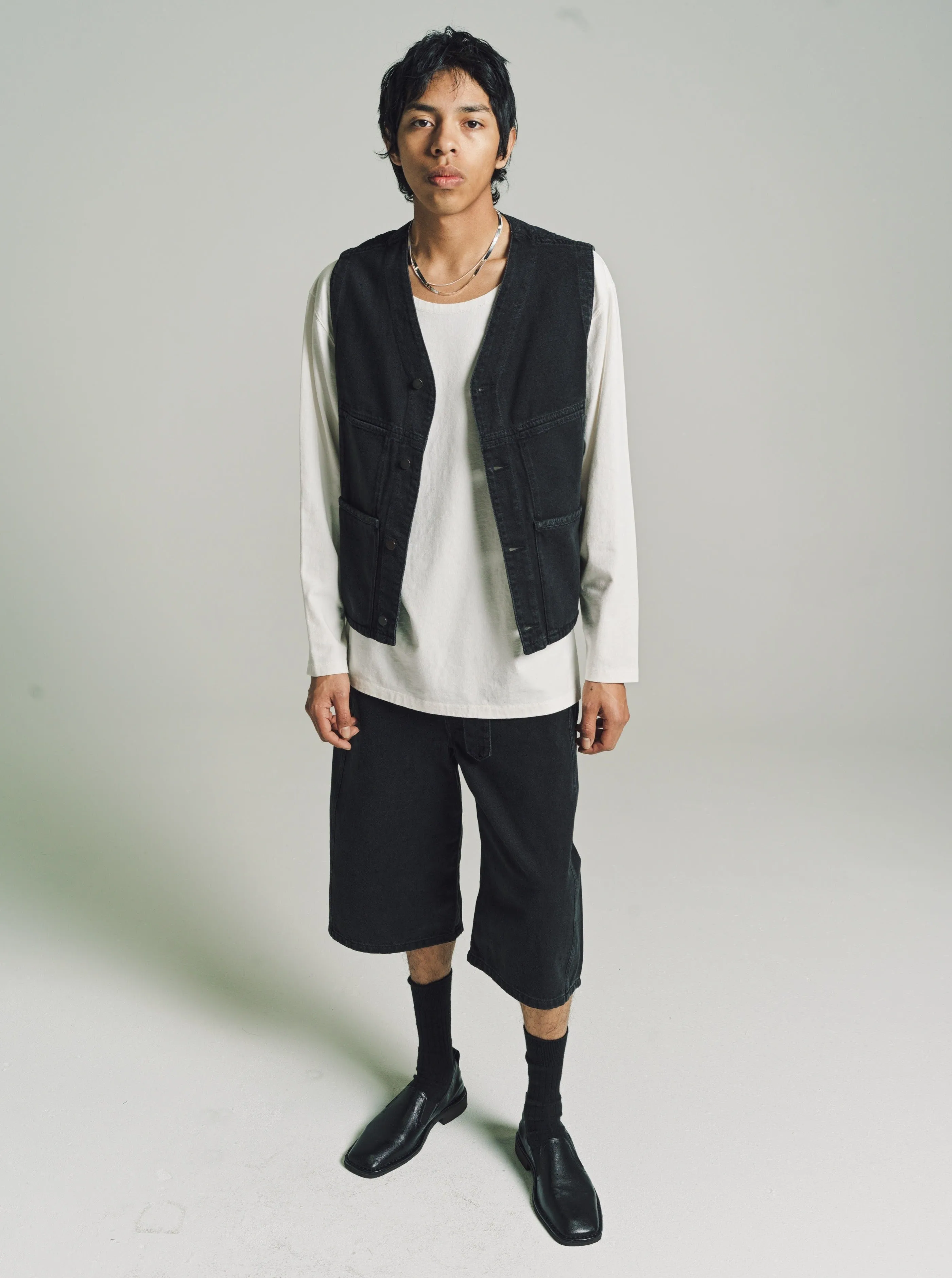 Chalk  Wide Neck Long Sleeve T-Shirt