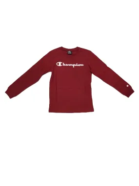 Champion T-shirt manica lunga da ragazzo LONG SLEEVE 305366 rs506 dox rosso