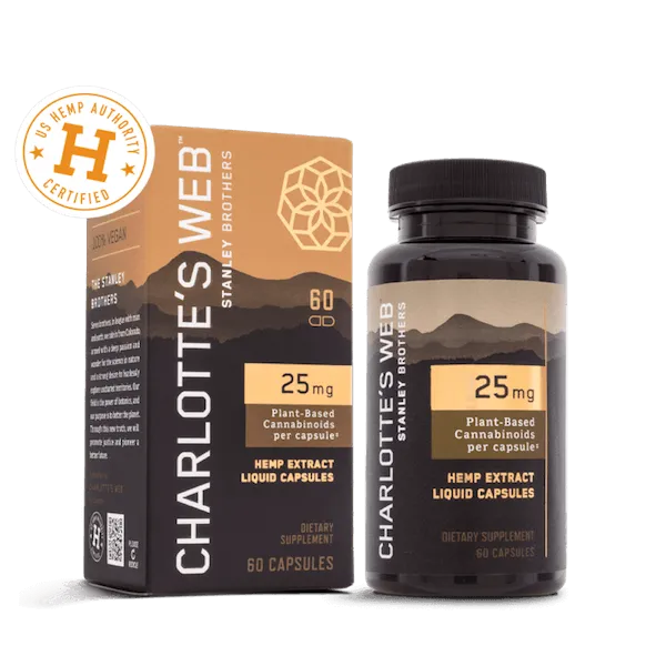 Charlotte’s Web™ 25MG FULL SPECTRUM HEMP OIL LIQUID CAPSULES