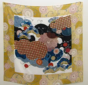 Chrysanthemum silk scarf