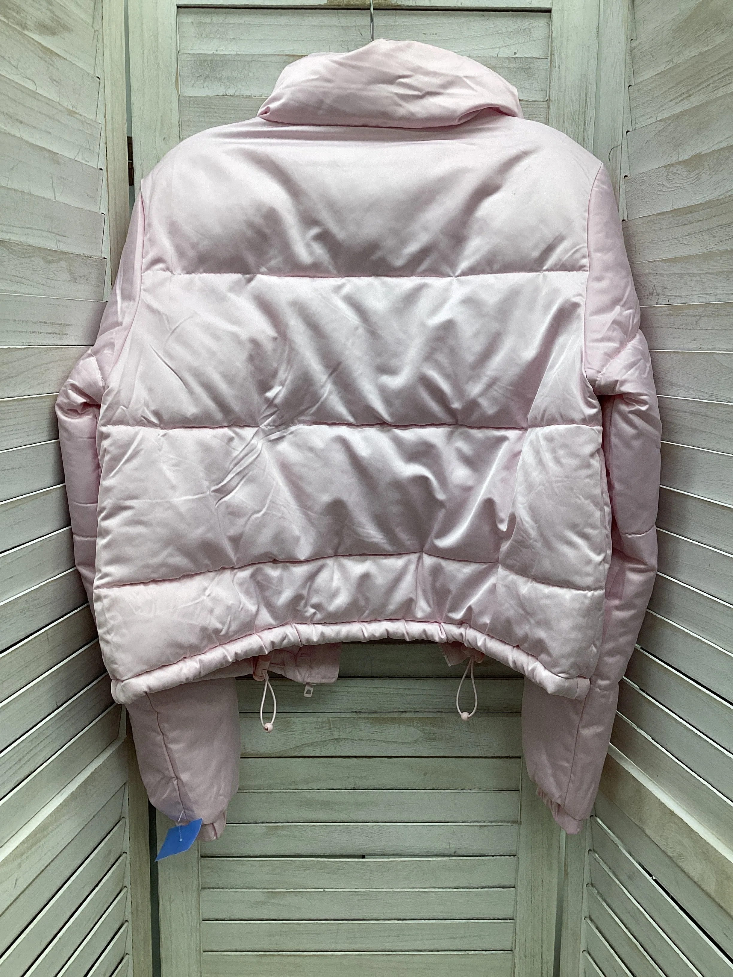 Coat Puffer & Quilted By Derek Heart In Pink, Size: M
