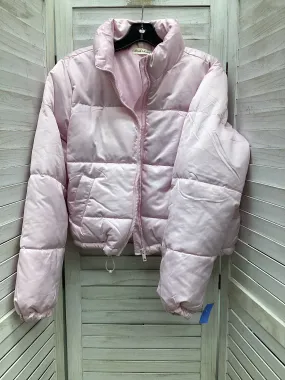 Coat Puffer & Quilted By Derek Heart In Pink, Size: M