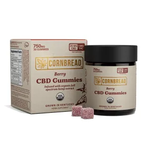 Cornbread Farms Full Spectrum CBD Gummies - 750mg - Berry Flavor