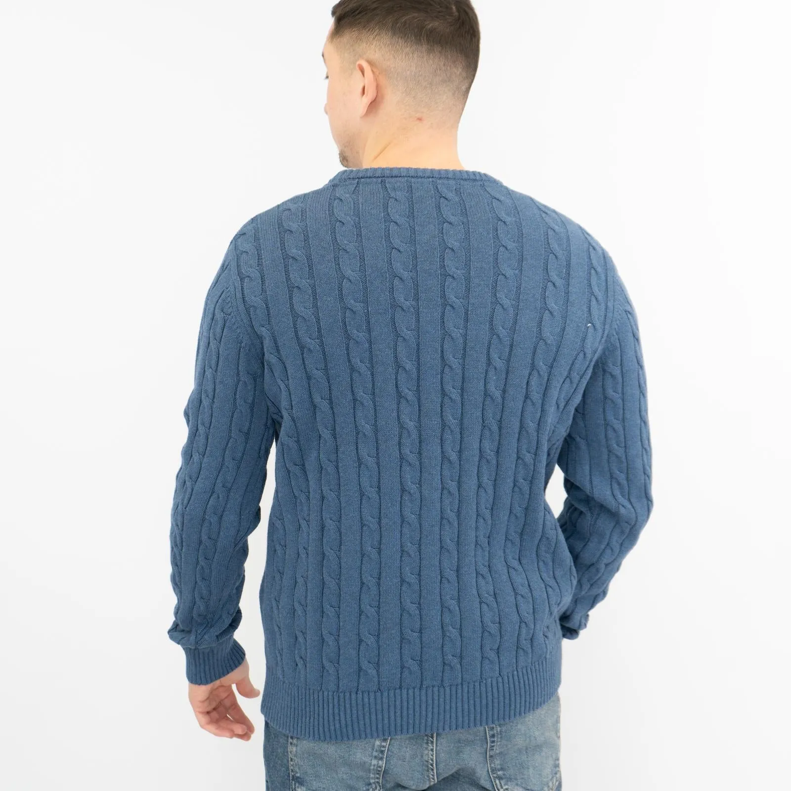 Crew Clothing Mens Oarsmen Midweight Cable Knit Jumper