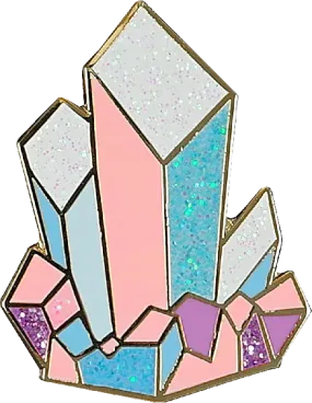 Crystals Enamel Pin