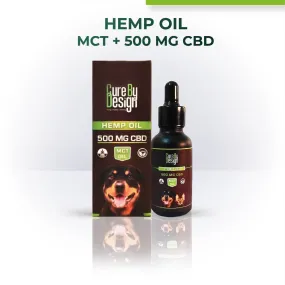 Cure By Design Hemp Oil with 500mg CBD(MCT) 30ml