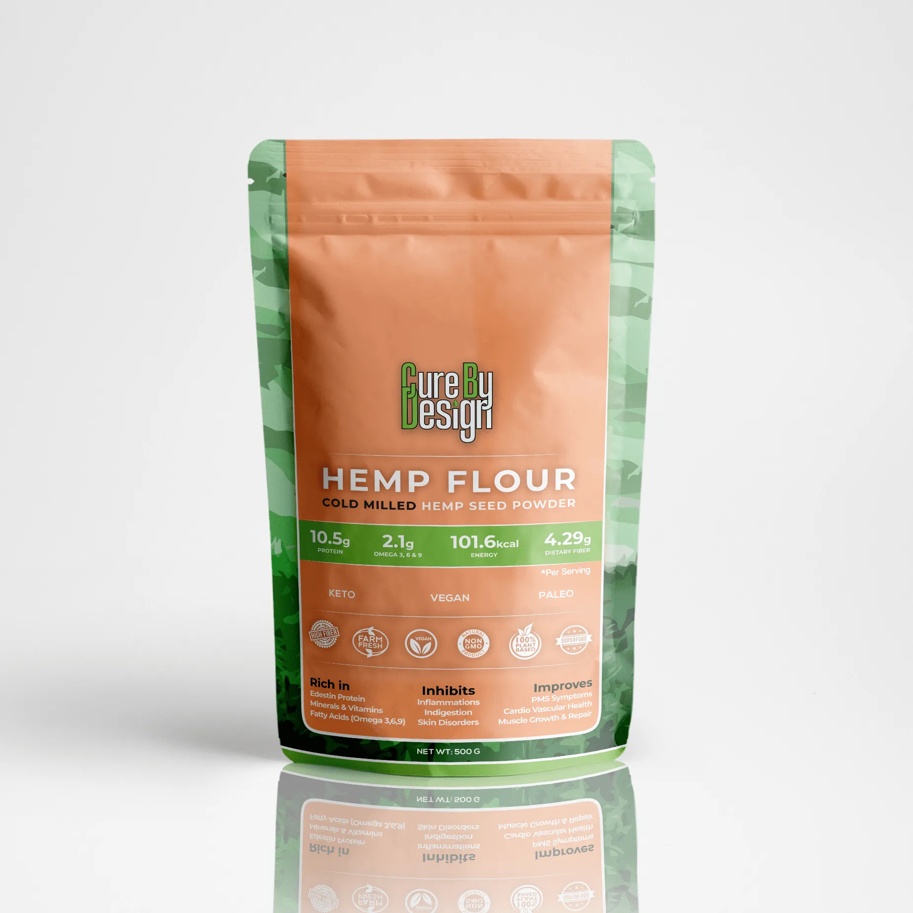 Cure By Design Hemp Seed Flour 500gm