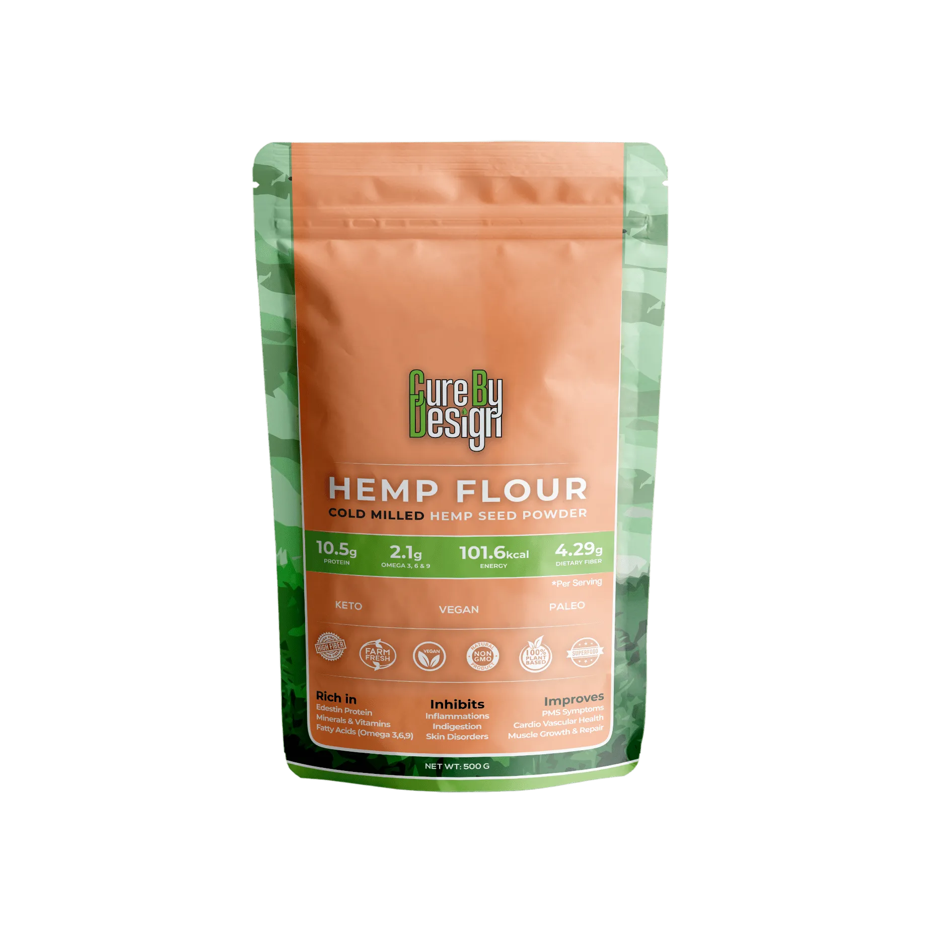 Cure By Design Hemp Seed Flour 500gm
