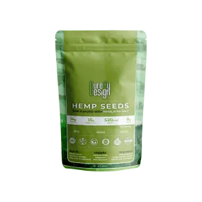 Cure By Design Hemp Seed Toasted with Pink Salt 500gm