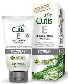 Cutis E Eczema Hemp cream 17%   CBD 120ml