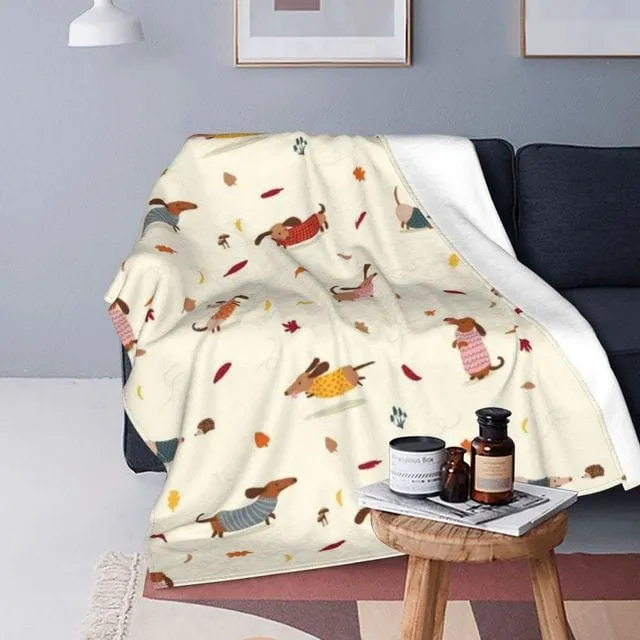 Dachshund Quilt Blanket