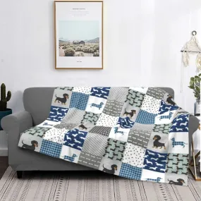 Dachshund Quilt Blanket