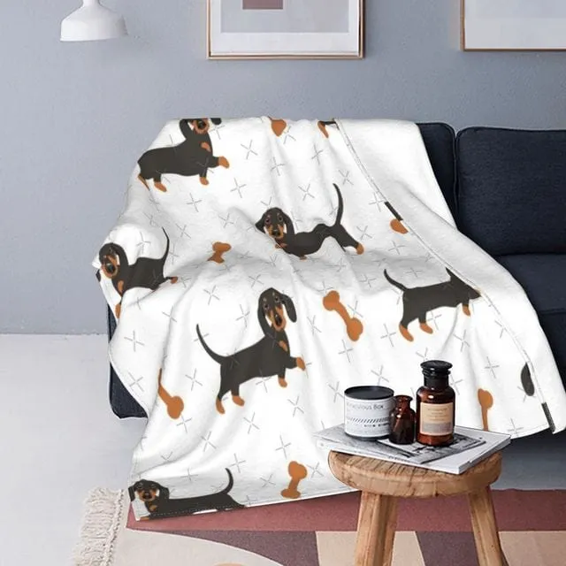 Dachshund Quilt Blanket