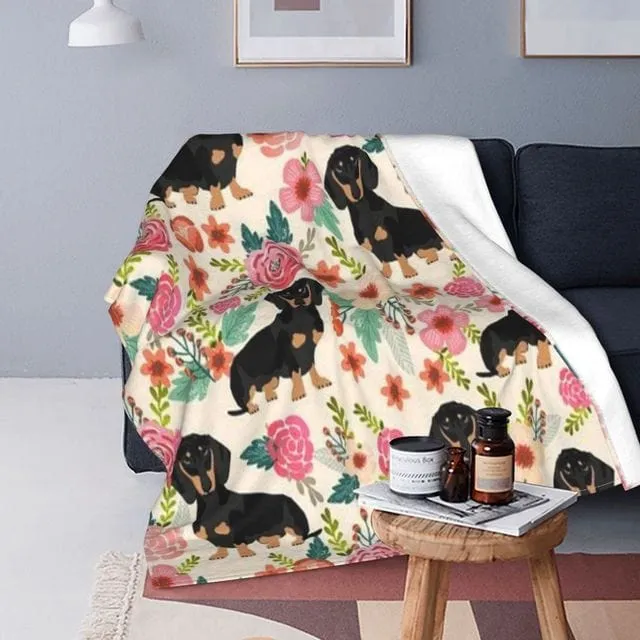Dachshund Quilt Blanket