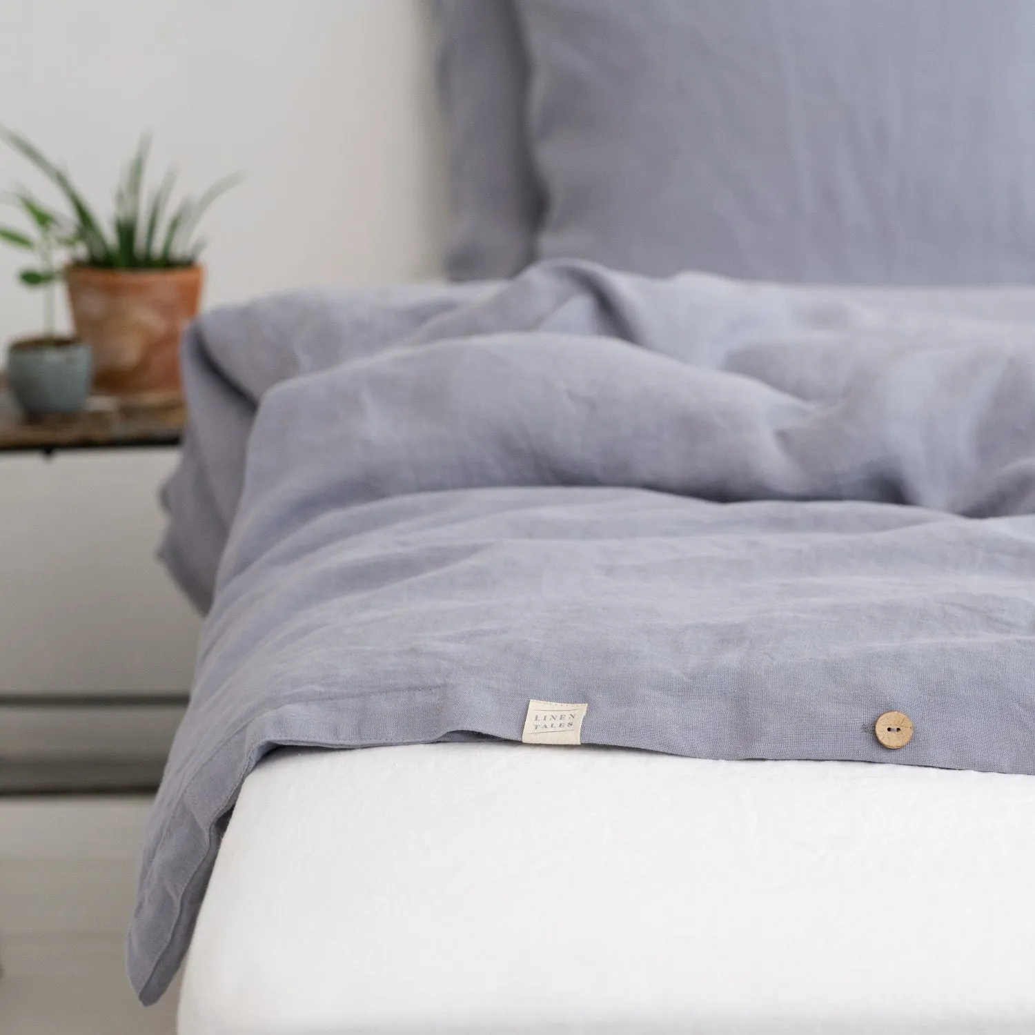 Dapple Grey Hemp Duvet Cover Set