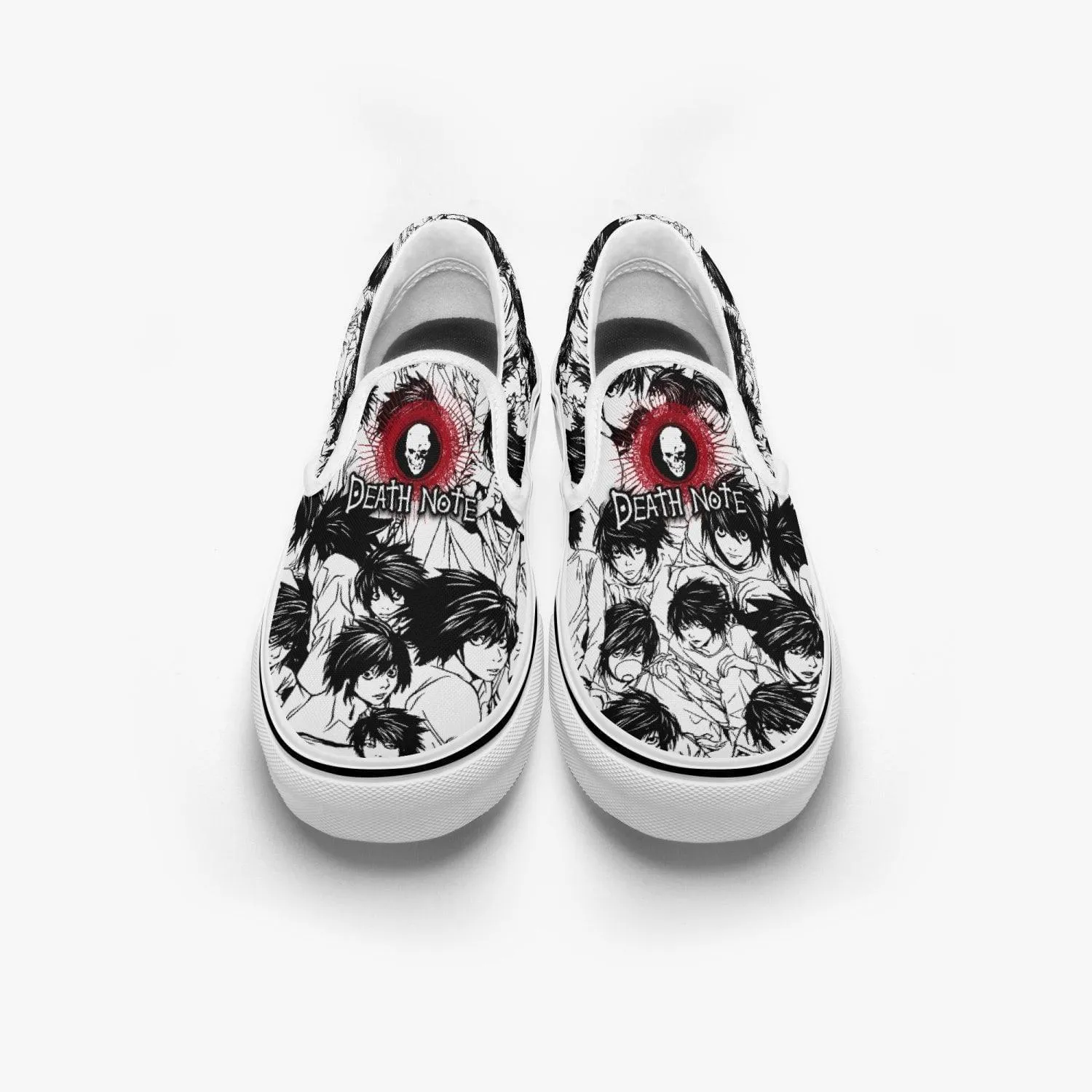 Death Note 'L' Deathnote Slip Ons Anime Shoes