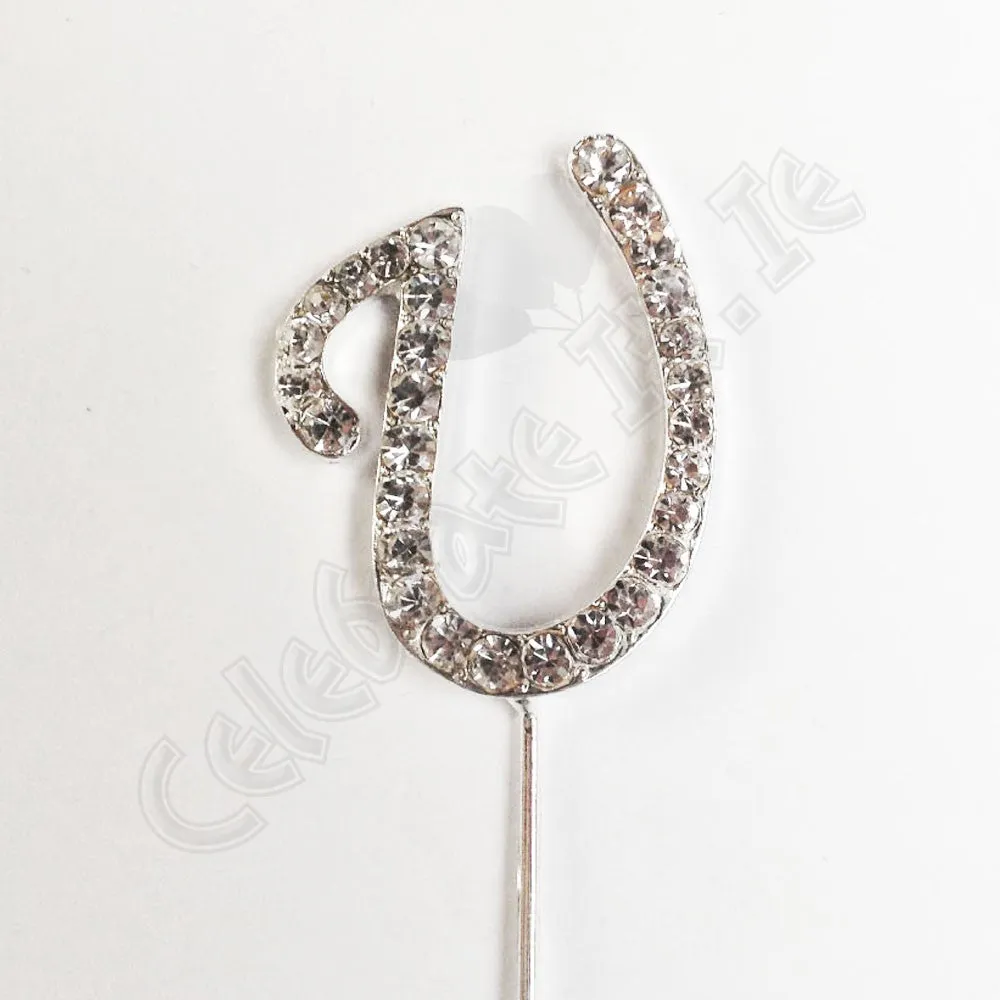 Diamante Letter 'U'