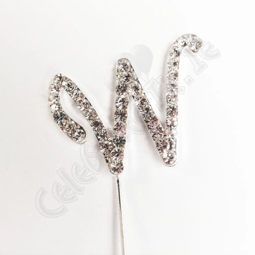 Diamante Letter 'W'