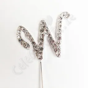 Diamante Letter 'W'