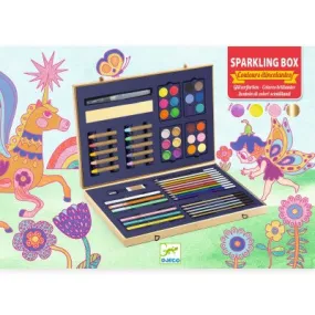 Djeco - Sparkling Box of Colours Art Materials Set