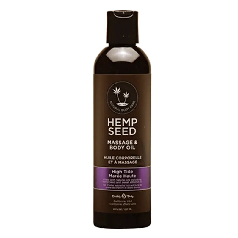 Earthly Body Hemp Seed Massage Oil High Tide