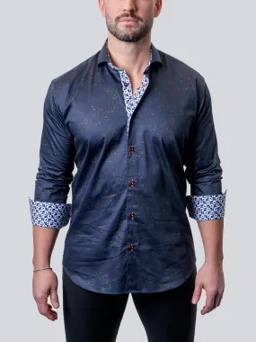 Einstein Paisley Swirls Blue