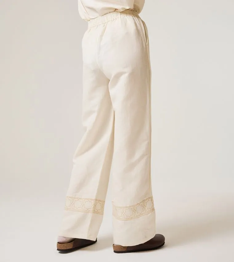 F5 HIGH-WAIST LINEN PANTS