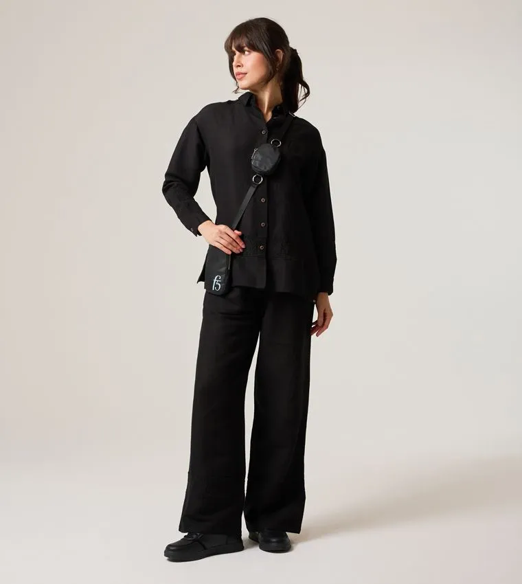 F5 HIGH-WAIST LINEN PANTS