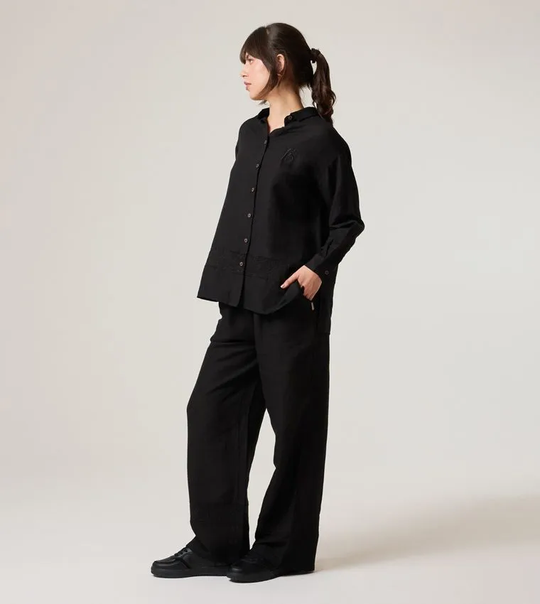 F5 HIGH-WAIST LINEN PANTS