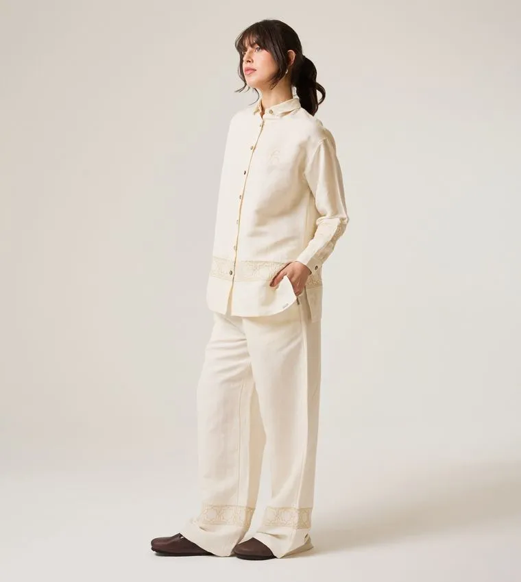 F5 HIGH-WAIST LINEN PANTS