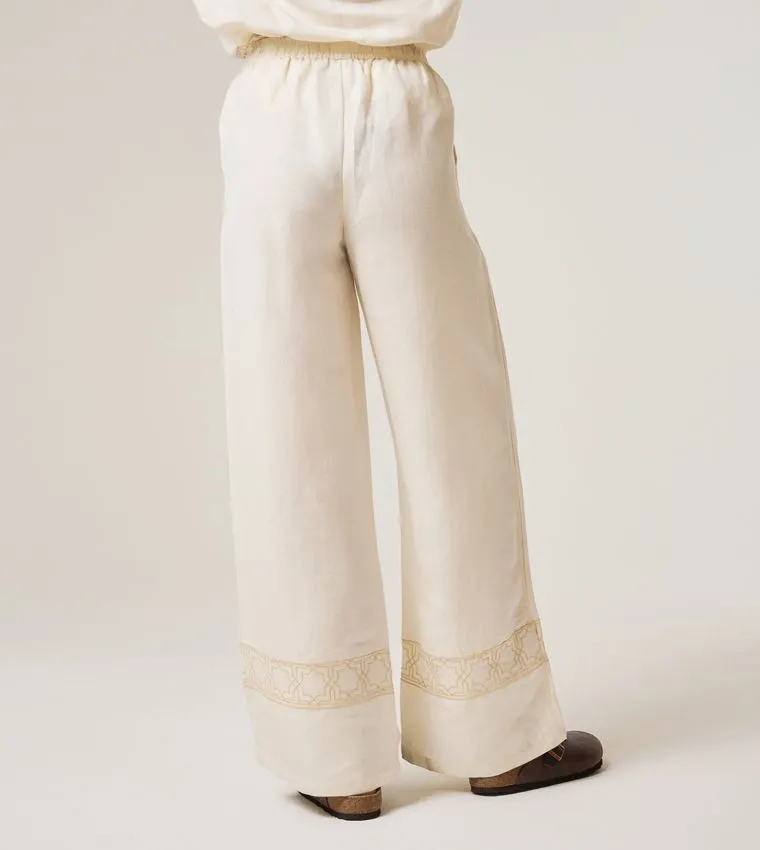 F5 HIGH-WAIST LINEN PANTS
