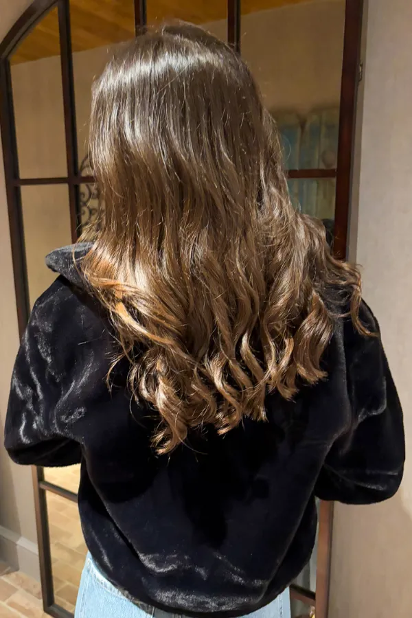 Faux Fur Button Jacket Black