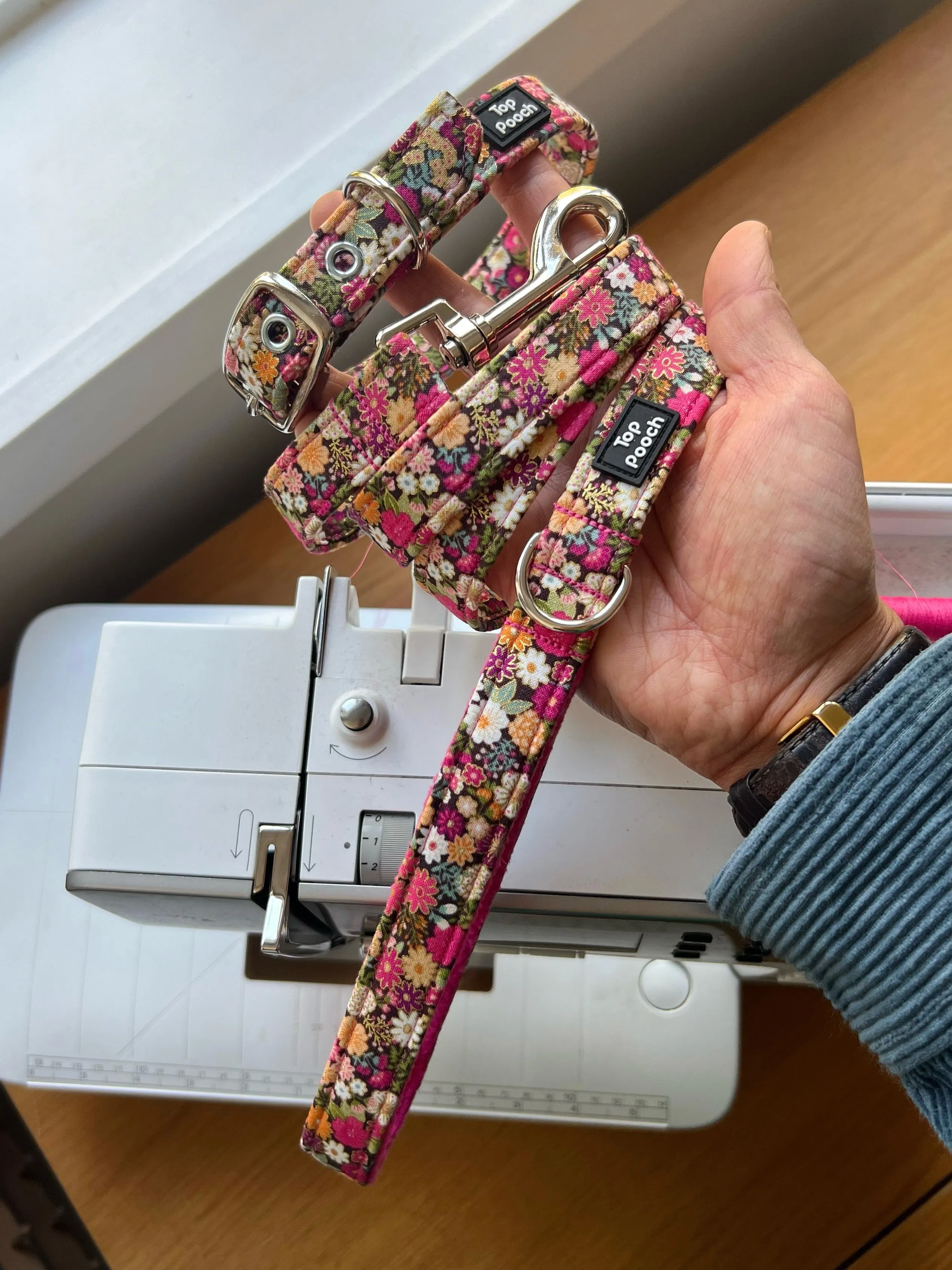 Flora (Silver Buckle) Dog Collar