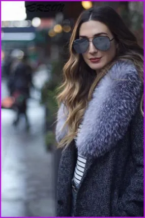 Fox Fur Collar Scarf/Shawl/Wrap Neck