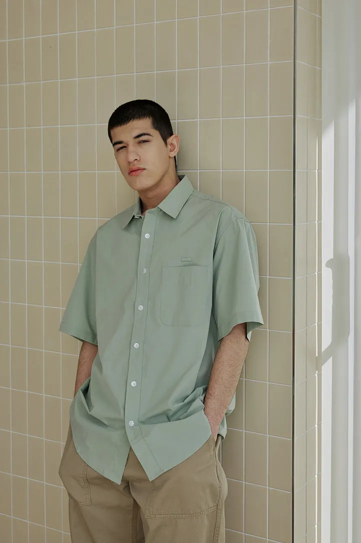 FrizmWorks OG Poplin Oversized Shirt - Light Green