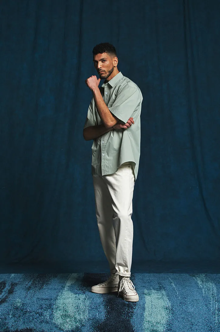 FrizmWorks OG Poplin Oversized Shirt - Light Green