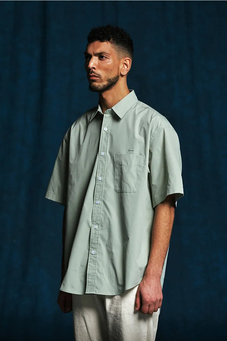 FrizmWorks OG Poplin Oversized Shirt - Light Green