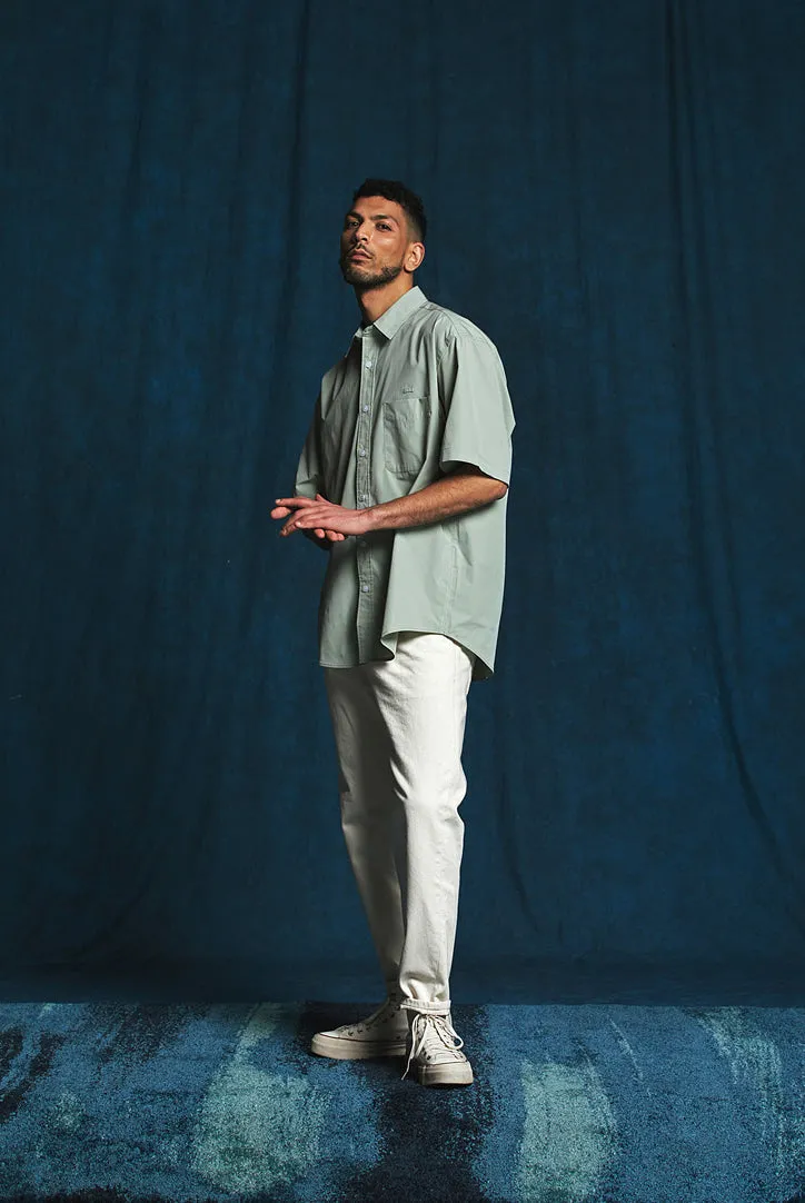 FrizmWorks OG Poplin Oversized Shirt - Light Green