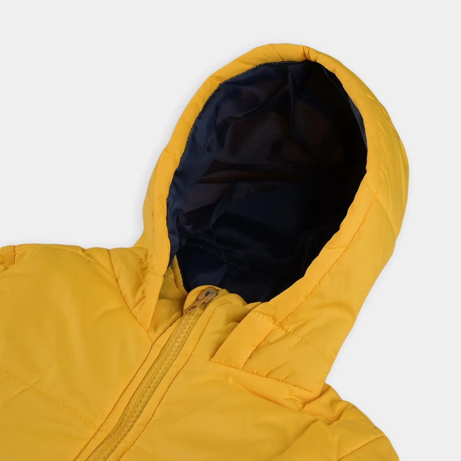 Girls Quilted Jacket Basic - Yellow