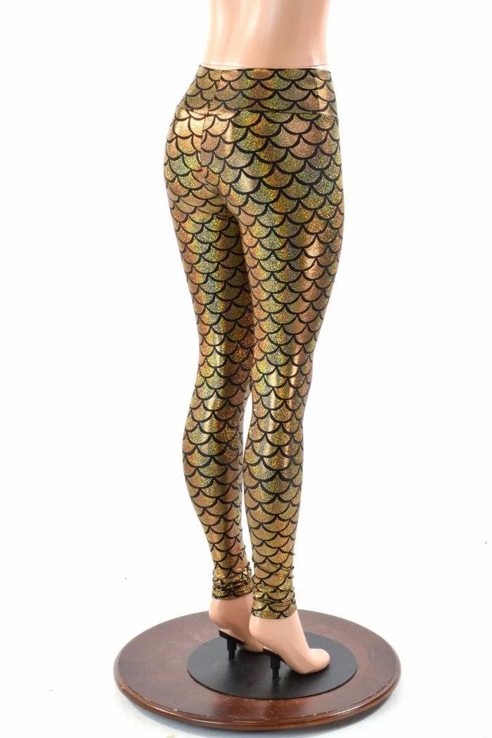 Gold Mermaid Leggings