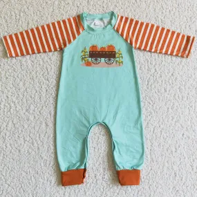 Halloween Infant Baby Romper Pumpkin Print Boys Jumpsuit GLP0069 LR0046