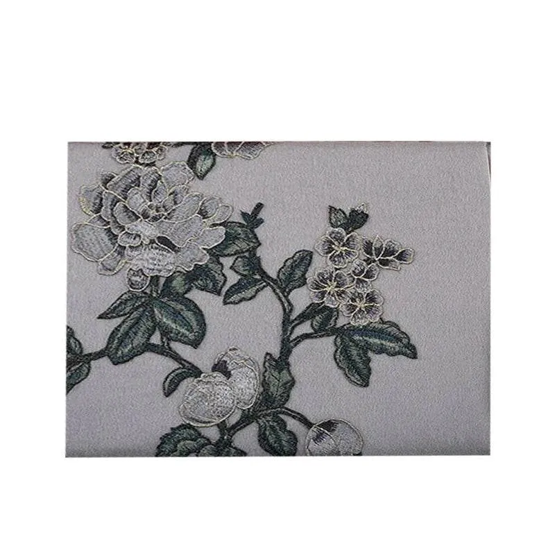 Handcrafted Su Embroidery Cashmere Scarf Premium Quality 200x60cm