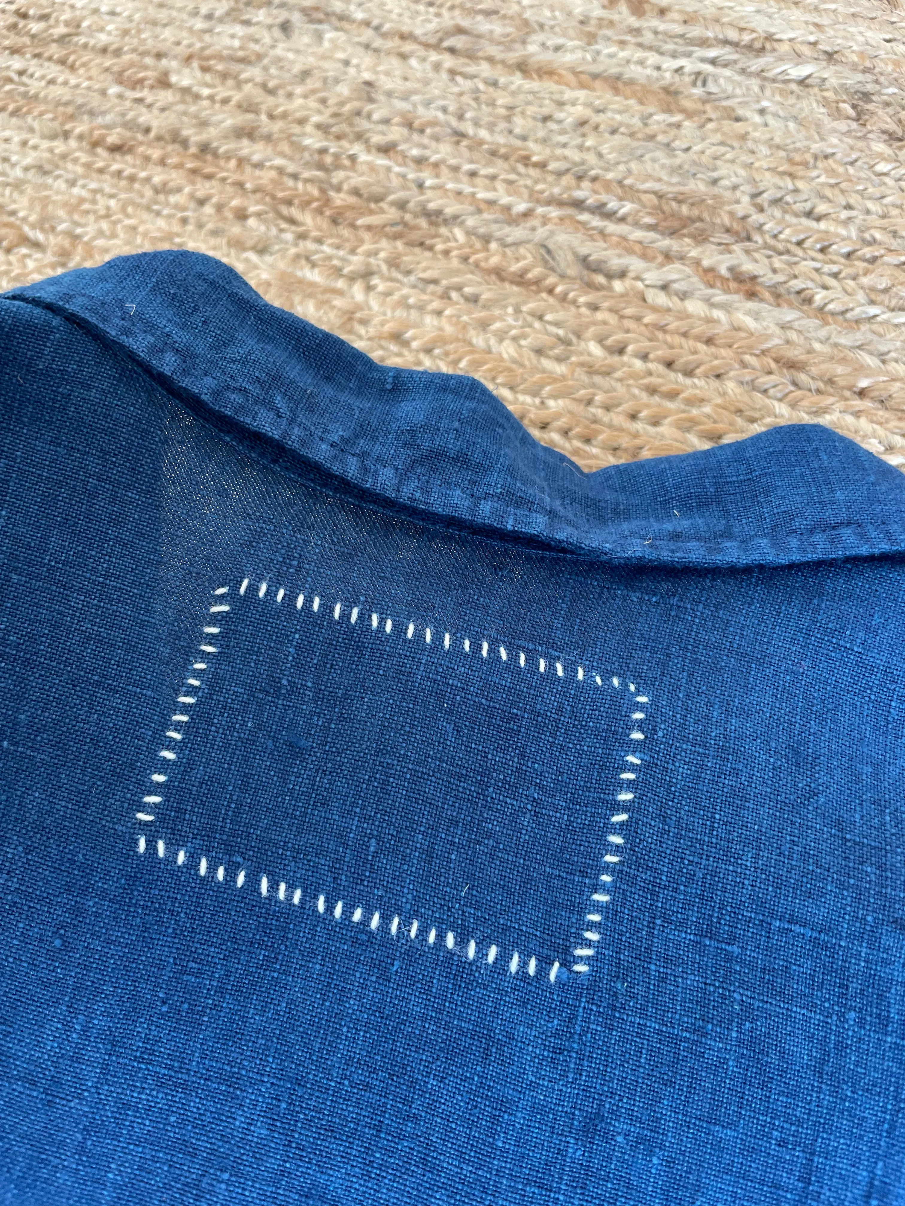 Hemp Long-Sleeve Shirt | Organic Indigo Hand-Dyed